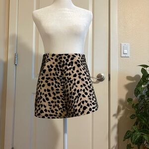 DKNY Y2K Leopard Print Mini Skirt
